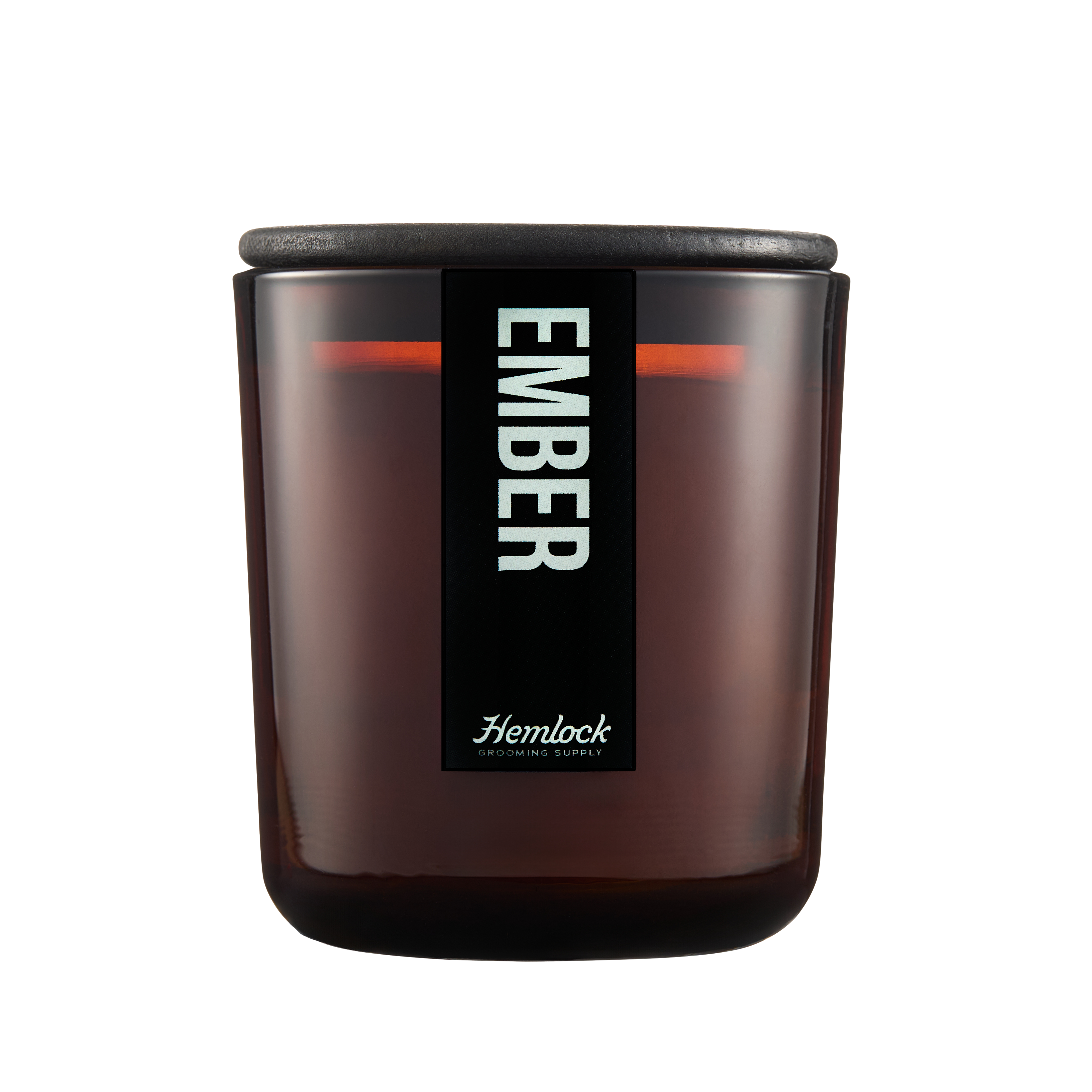 Hemlock Campfire Candle, woodsy smoky scented candle inspired by a campfire burn